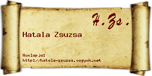Hatala Zsuzsa névjegykártya